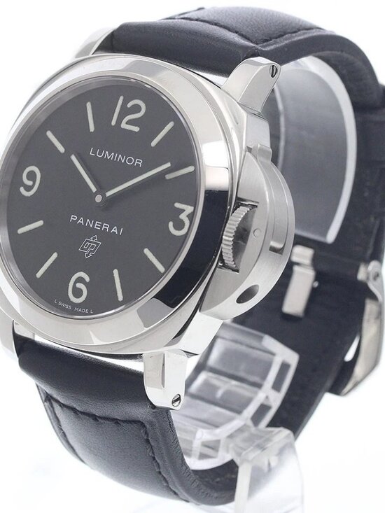 PANERAI Luminor base logo PAM00000 black Dial Hand Winding Men\'s Watch_962517